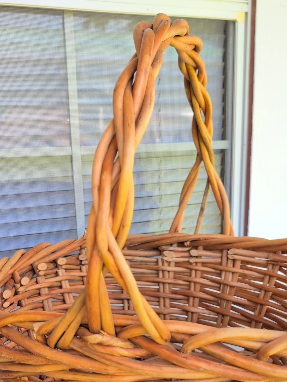 Vintage Huge French Style Boho Chic Coastal Gathering Basket(226)